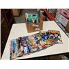 Image 1 : Box of marvel and DC comics