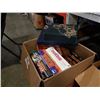 Image 1 : BOX OF BOARDGAMES INCLUDING STARWARS, BATTLESTAR GALACTICA, STARWARS RISK