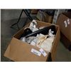 Image 1 : Box of german clock, porcelain pticher, carrafe and more