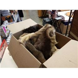 BOX OF ANIMAL FUR