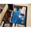 Image 3 : Box of new steam iron, shower head, liquid dispenser and more