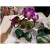 Image 2 : ARTIFICIAL ORCHIDS IN CERMIC DISH