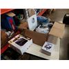 Image 1 : Box of fitness equipment, boxing coordinator, yoga ball and more