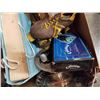Image 4 : BOX OF COLLECTABLES, SILVER PLATE TRAYS, GOLF PUTT TRAINER, HARMONICA AND CAMERA LENS