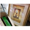 Image 3 : 24 ASSORTED VINYL RECORDS AND GOLD FRAMED 27 X 20 STILL LIFE PRINT "FLOWERS AND VASE"