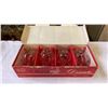 Image 2 : 8 CRYSTAL GLASSES 4 PINWHEEL BRANDY GLASSES AND 4 LONGCHAMP GLASSES