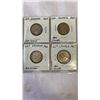 Image 3 : 7 QUEEN ELIZABETH II SILVER 25 CENT 1961-1967  .800 SILVER