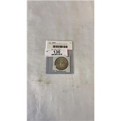 1958 CANADIAN SILVER DOLLAR BC CENTENNIAL .800 SILVER