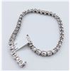 Image 3 : STERLING SILVER DIAMOND TENNIS BRACELET W/ APPRAISAL $2000 - 40 DIAMONDS (0.4CTS)