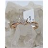Image 2 : 10KT ROSE GOLD DIAMOND STAR RING W/ APPRAISAL $1615 - SIZE 6.75, 27 DIAMONDS (0.10CTS)