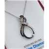 Image 2 : STERLING SILVER DIAMOND PENDANT W/ CHAIN W/ APPRAISAL $1065 - 31 DIAMONDS (0.11CTS)