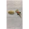 Image 3 : LOT OF JADE AND OTHER JEWELLERY - FRESH WATER PEARLS, HAND CARVED BONE BROOCH, CORAL AND JADE BROOCH