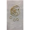 Image 5 : LOT OF JADE AND OTHER JEWELLERY - FRESH WATER PEARLS, HAND CARVED BONE BROOCH, CORAL AND JADE BROOCH