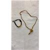 Image 7 : LOT OF JADE AND OTHER JEWELLERY - FRESH WATER PEARLS, HAND CARVED BONE BROOCH, CORAL AND JADE BROOCH