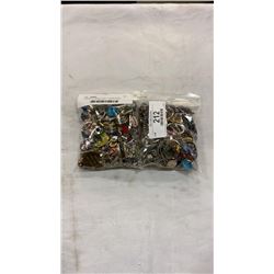 2 BAGS OF JEWELLERY - NECKLACES, RINGS, PENDANTS, EARINGS, ETC