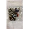 Image 3 : LOT OF JEWELLERY AND WATCHES - GLASS, HEMETITE, RHINESTONE, ETC