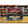 Image 1 : TWO 1:18 SCALE DIE CAST CARS - ROAD SIGNATURE LEATHER SERIES 1957 THUNDERBIRD AND AMERCAN MUSCLE 56 