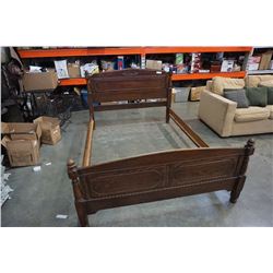 ANTIQUE OAK FULL SIZE BED FRAME