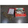 Image 1 : NEW INTERNATIONAL SILVER CHRISTMAS CARD TREE, SLEIGH, AND DELUXE TREE STAND
