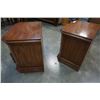 Image 11 : PAIR OF OAK ENDTABLES