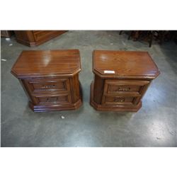 PAIR OF OAK ENDTABLES