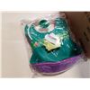 Image 2 : CASE OF 24 NEW SQUEEZ EMS REUSABLE FOOD POUCHES RETAIL $11.99 FOR 2 - RETAIL TOTAL $140 AND SOFT BIB