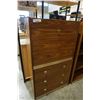 Image 1 : 2 pc illuminated drop front desk with drawers