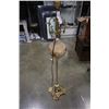 Image 2 : BRASS AND GLASS FLOOR LAMP