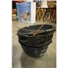 Image 13 : GRANITE WARE POTS AND WOOD DOLL CRIB