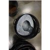 Image 9 : GRANITE WARE POTS AND WOOD DOLL CRIB