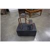Image 1 : SMALL METAL STEP AND WOOD BOX