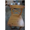 Image 3 : PAIR OF PINE BAR STOOLS