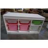 Image 2 : WHITE ORGANIZER SHELF WITH BINS