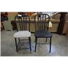 Image 2 : TWO WOOD PAND METAL CHAIRS