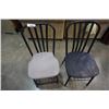 Image 3 : TWO WOOD PAND METAL CHAIRS