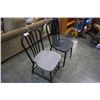 Image 5 : TWO WOOD PAND METAL CHAIRS