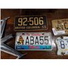 Image 3 : Vintage metal hood ornament with 2 yukon, NWT and bc license plates