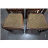 Image 10 : VINTAGE OAK DRAWLEAF DINING TABLE WITH 4 CHAIRS