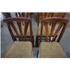 Image 11 : VINTAGE OAK DRAWLEAF DINING TABLE WITH 4 CHAIRS