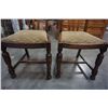Image 14 : VINTAGE OAK DRAWLEAF DINING TABLE WITH 4 CHAIRS