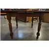 Image 7 : VINTAGE OAK DRAWLEAF DINING TABLE WITH 4 CHAIRS