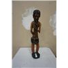 Image 1 : LARGE WOODEN SMOKING PIPE FIGURE 32IN TALL