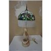 Image 1 : VINTAGED LEADED GLASS PELICAN LAMP