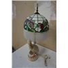 Image 8 : VINTAGED LEADED GLASS PELICAN LAMP