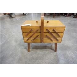 VINTAGE SEWING BOX W/ CONTENTS