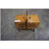 Image 2 : VINTAGE SEWING BOX W/ CONTENTS