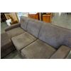 Image 7 : BROWN MICROFIBER URBAN BARN SOFA WITH REVERSABLE CHAISE