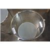 Image 3 : PAIR OF ROUND ROLLING GLASSTOP 2 TIER ENDTABLES