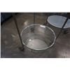 Image 6 : PAIR OF ROUND ROLLING GLASSTOP 2 TIER ENDTABLES