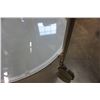 Image 7 : PAIR OF ROUND ROLLING GLASSTOP 2 TIER ENDTABLES